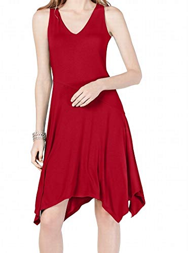 Sleeveless Asymmetrical Hem Dress