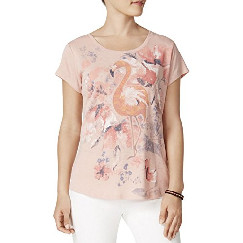 Style & Co Flamingo-Graphic T-Shirt