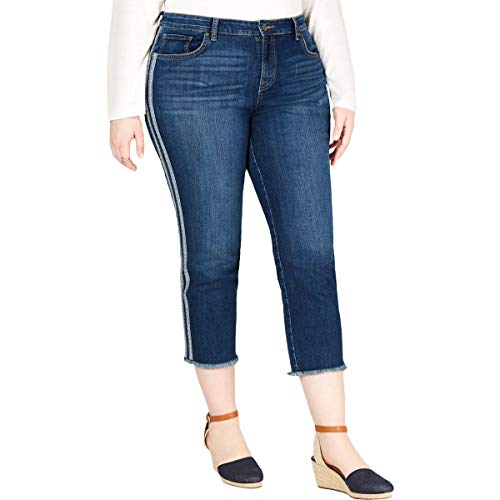 Style & Co Plus Size Side Striped Skinny Jeans