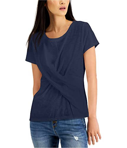 INC International Concepts Womens Twist Front T-Shirt