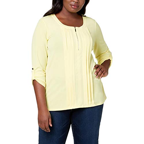 NY Collection Plus Size Pleated Top
