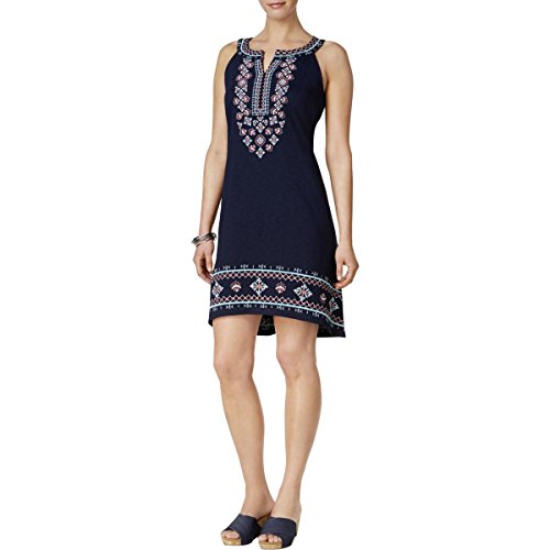 Style & Co Embroidered High Low Dress