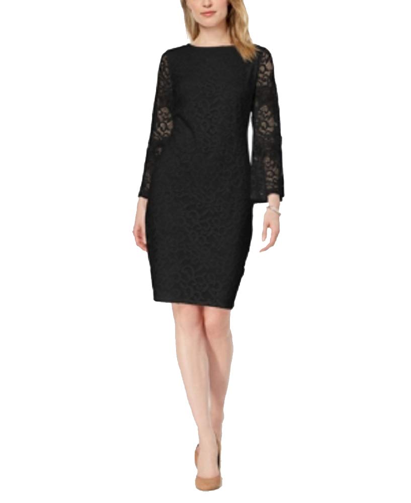 Alfani Petite Lace Bell Sleeve Dress