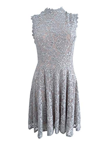 City Studios Juniors Lace Fit Flare Dress