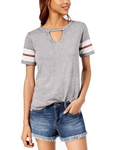 Hippie Rose Juniors Cutout Varsity T-Shirt