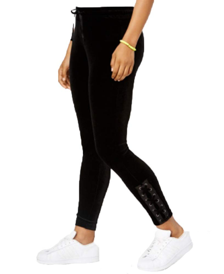 Material Girl Active Juniors Velour Lace Up Pants