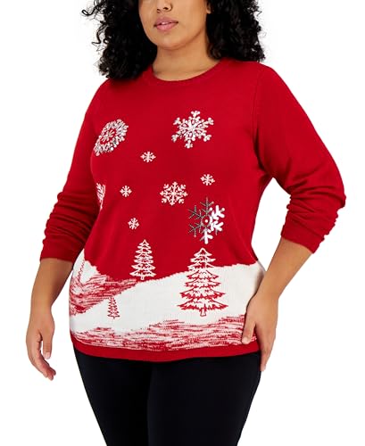 Plus Size Embellished Sweater