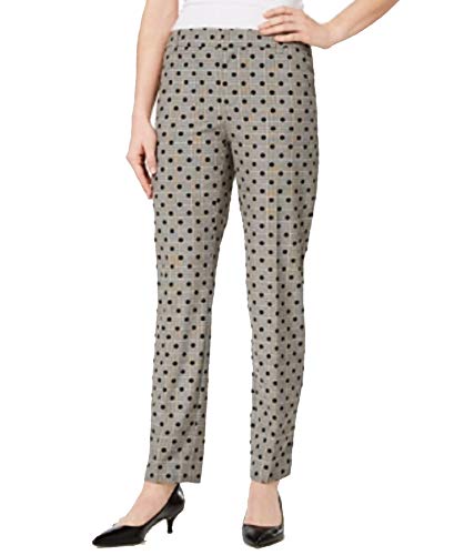 Charter Club Dot Print Plaid Ankle Pants