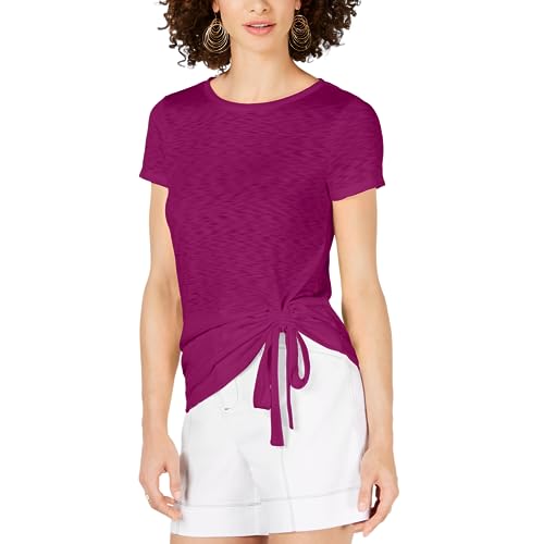 INC International Concepts Petite Side Ruched T-Shirt