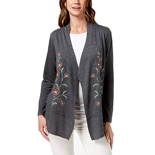 Style & Co Embroidered Cardigan