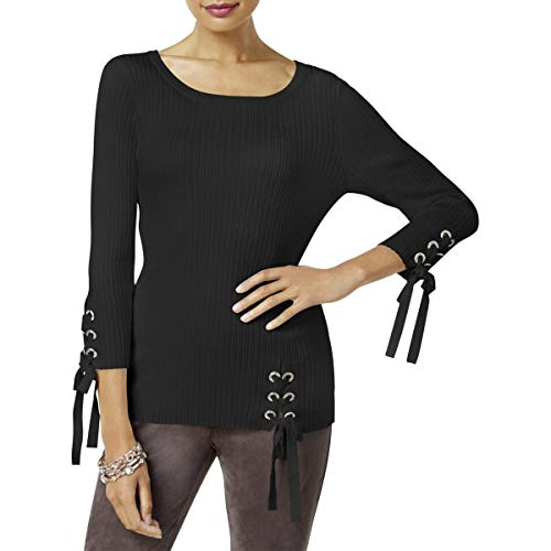INC International Concepts Lace Up Sweater