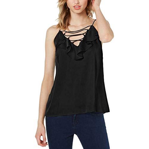 Sleeveless Ruffle-Trim Top