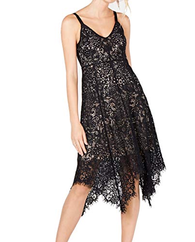 Lace Hanky Hem Midi Dress