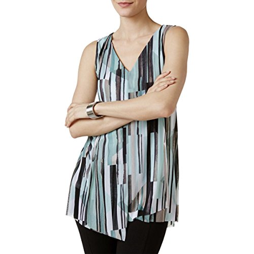 Alfani Petite Printed Asymmetrical Top