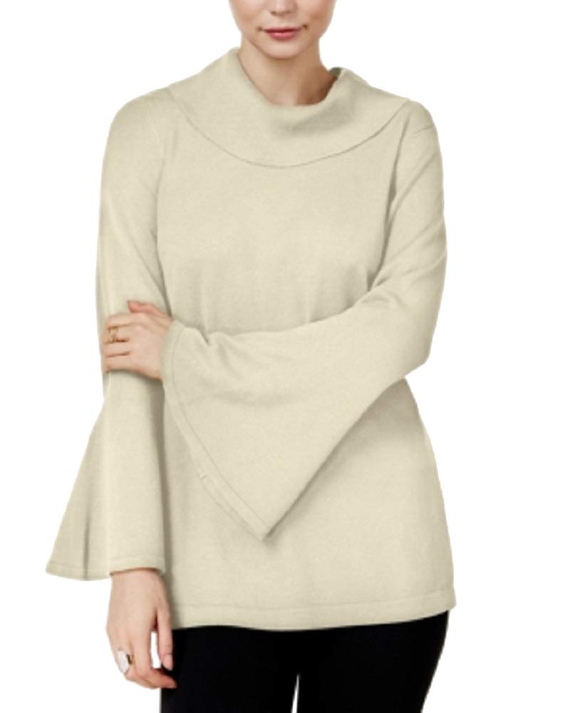 Cowl-Neck Bell-Sleeve Sweater