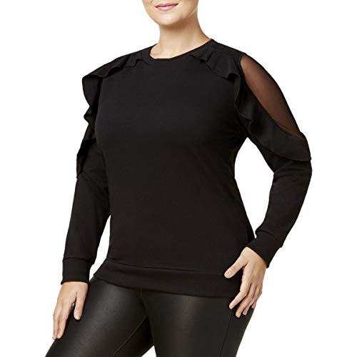 Say What Trendy Plus Size Ruffled Sweater