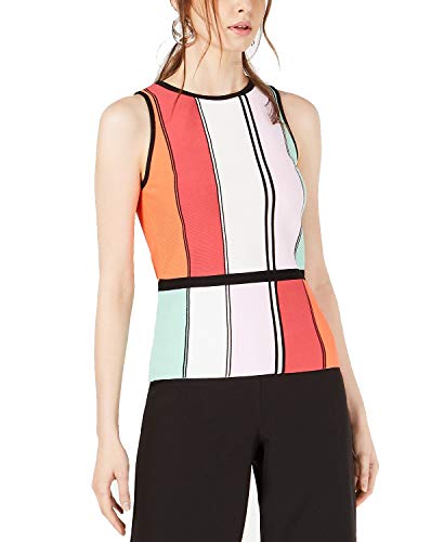 Bar III Colorblocked Sleeveless Sweater