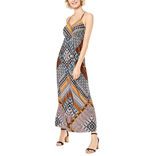 Printed Ring Back Maxi Dress