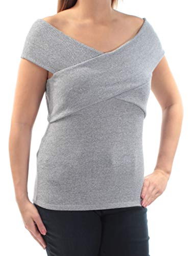 Bar III Off The Shoulder Crisscross Top