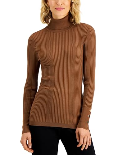 Petite Ribbed Turtleneck Sweater