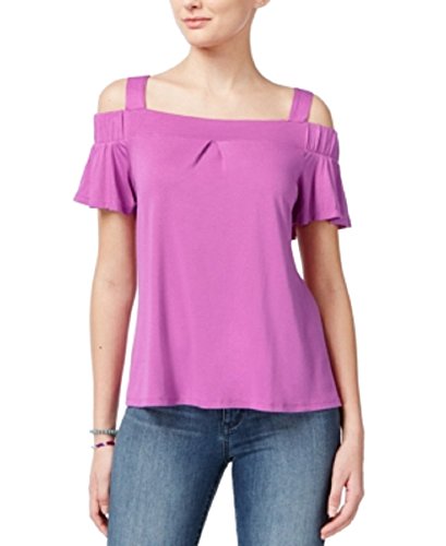 Ultra Flirt Juniors Cold Shoulder Flutter Sleeve Top