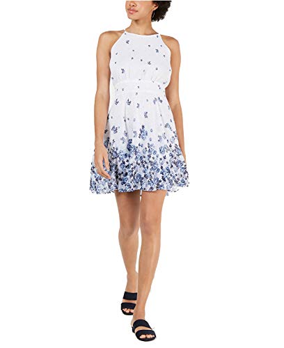 Printed Fit & Flare Dress