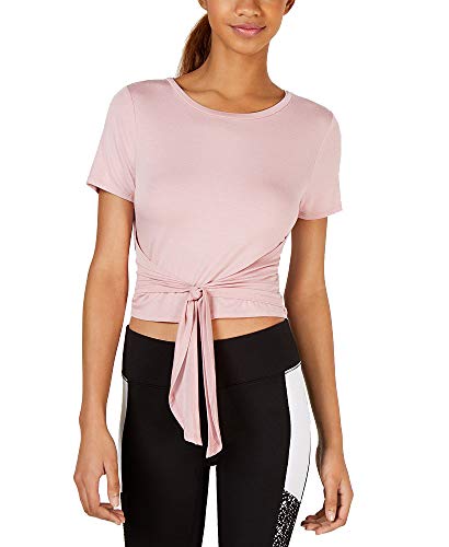 Active Juniors' Tie-Front Cropped T-Shirt