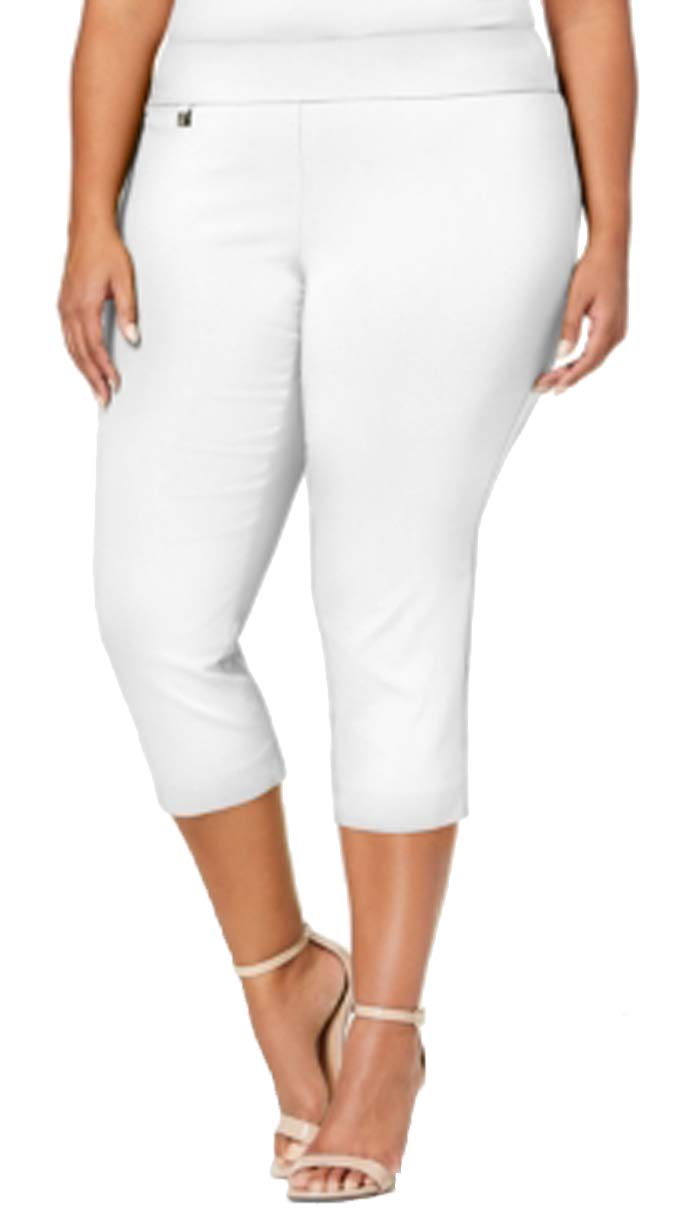 Plus Size Tummy-Control Capri Pants