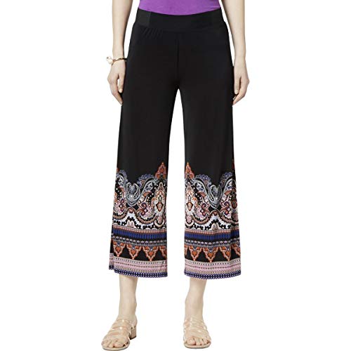 Petite Printed Cropped Soft Pants