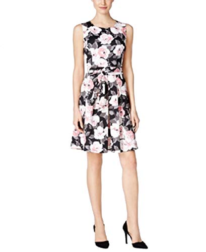 Charter Club Petite Floral Print Fit Flare Dress