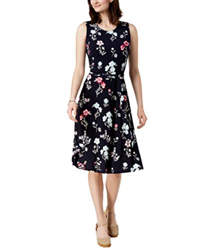 Charter Club Printed Fit Flare Dress