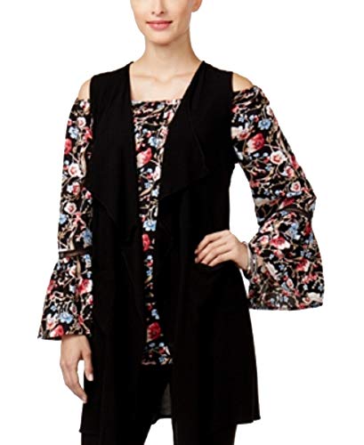 NY Collection Draped Vest