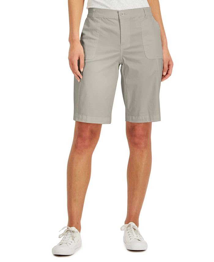 Karen Scott Womens Utility Pocket Shorts