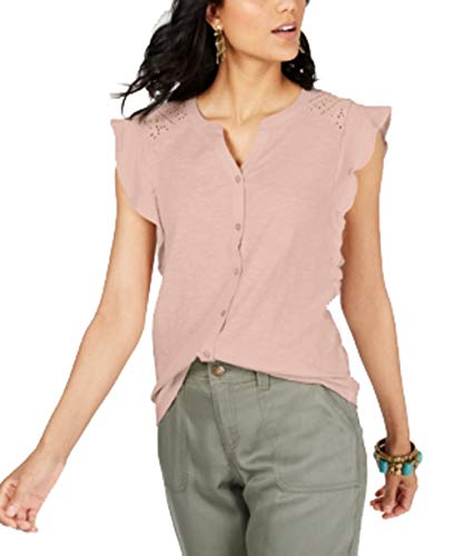 Eyelet Sleeveless Shirt