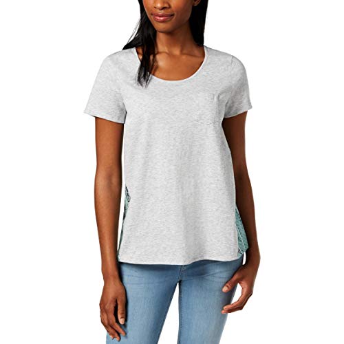 Style & Co Scoop Neck Contrast T-Shirt