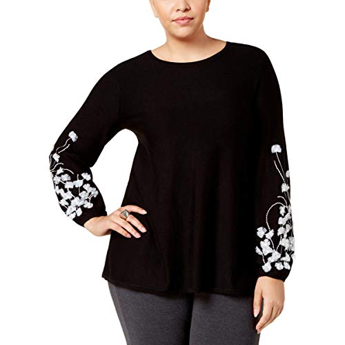 Alfani Plus Size Embellished Tunic Sweater