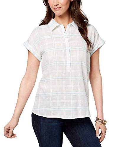 Style & Co Plaid Cotton Shirt