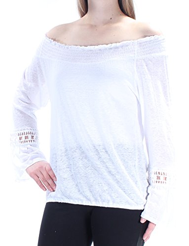 INC International Concepts Linen Off The Shoulder Peasant Top