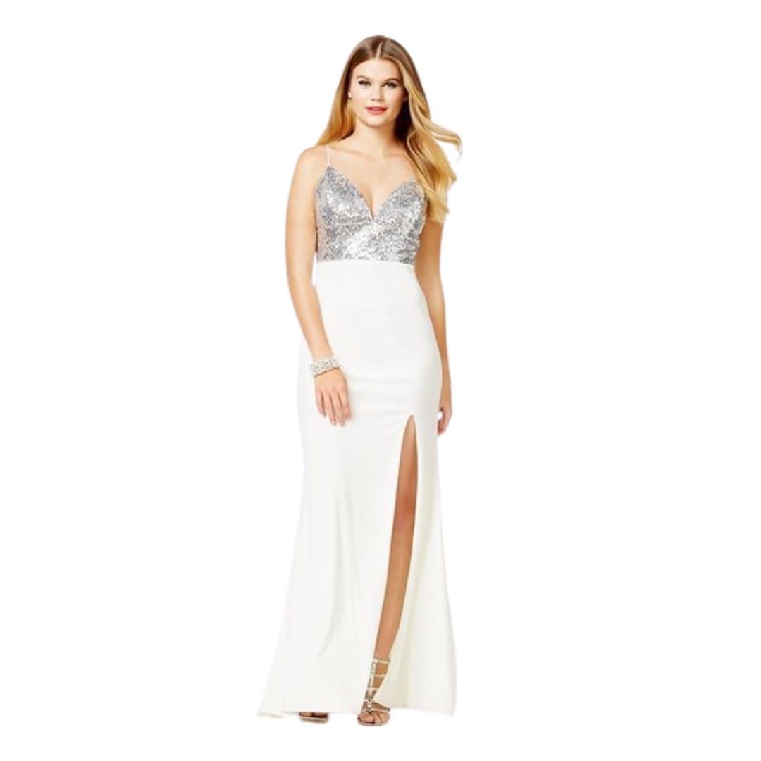 City Studios Juniors Sequined Gown
