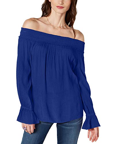 INC Smocked Off-The-Shoulder Top