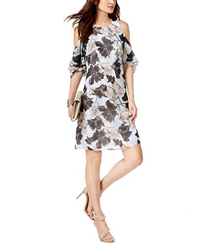 Printed Cold Shoulder Dress