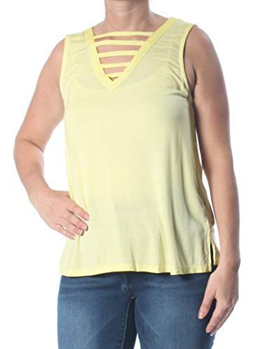Juniors' Lattice-Front Tank Top