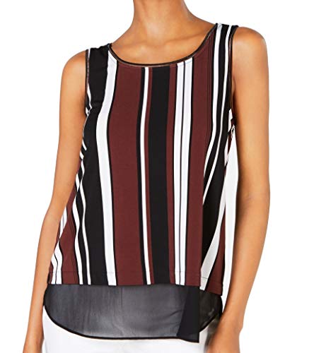 Alfani Petite Printed Woven Hem Sleeveless Top