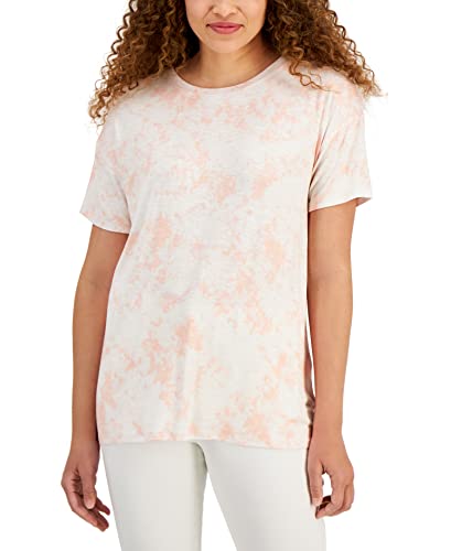 Style & Co Petite Printed Drapey T-Shirt