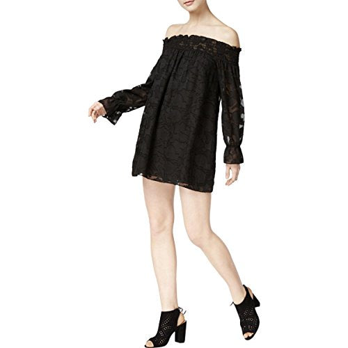 Bar III Textured Off The Shoulder Dress