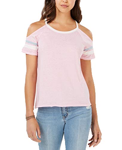 Juniors' Cold-Shoulder Football T-Shirt