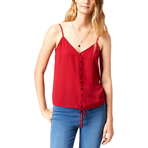 Hippie Rose Juniors Tie Front Cami Tank Top