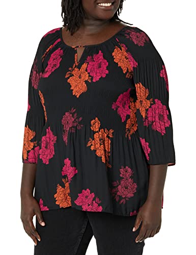 Plus Size Fairville Pleated Top