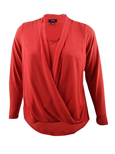 Alfani Plus Size Surplice Blouse