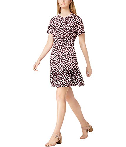 Maison Jules Printed Flounce Hem Dress